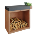 OFYR Butcher Block Storage 90 Corten Teak Wood