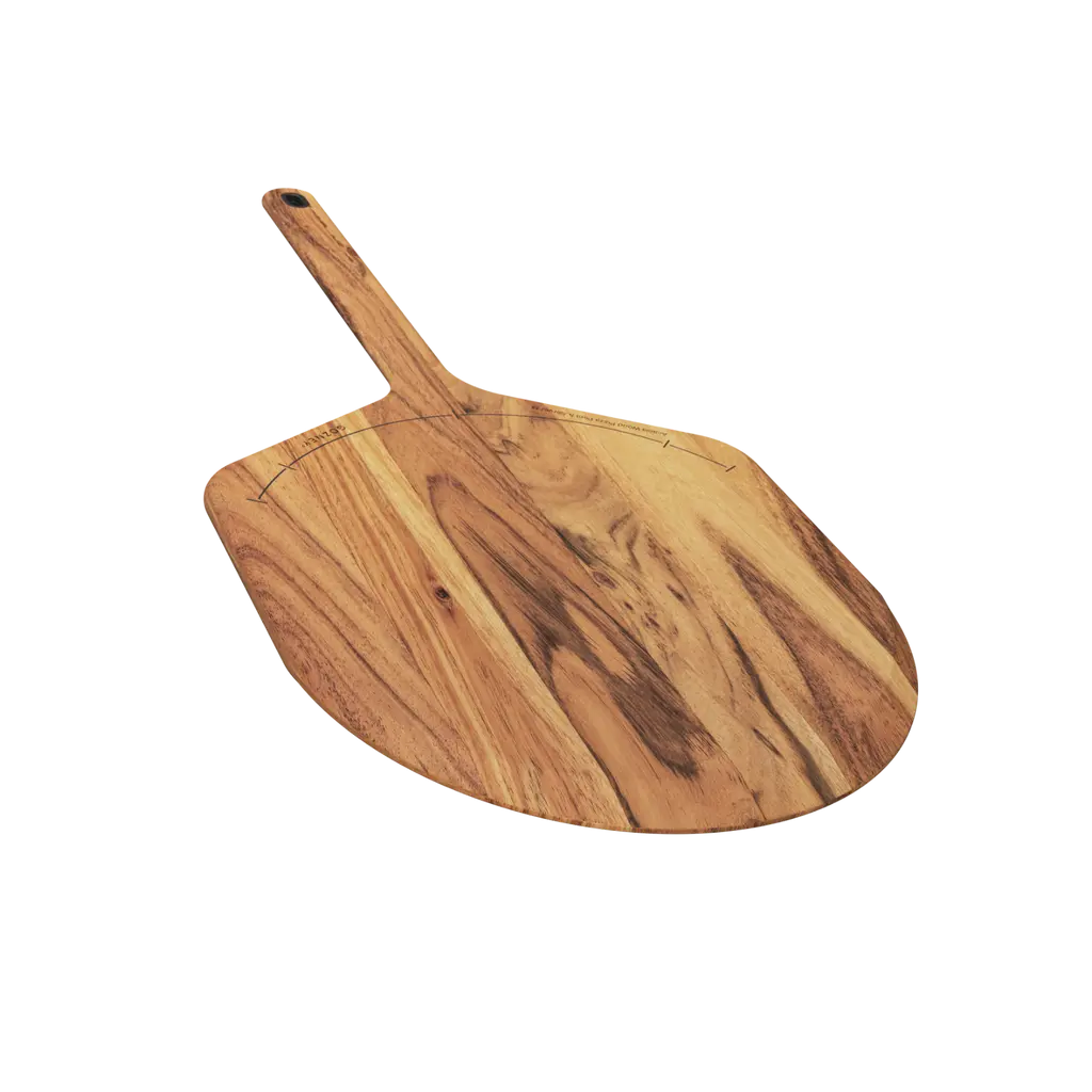 Acacia Holz Pizza Peel & Servierteller 12" M