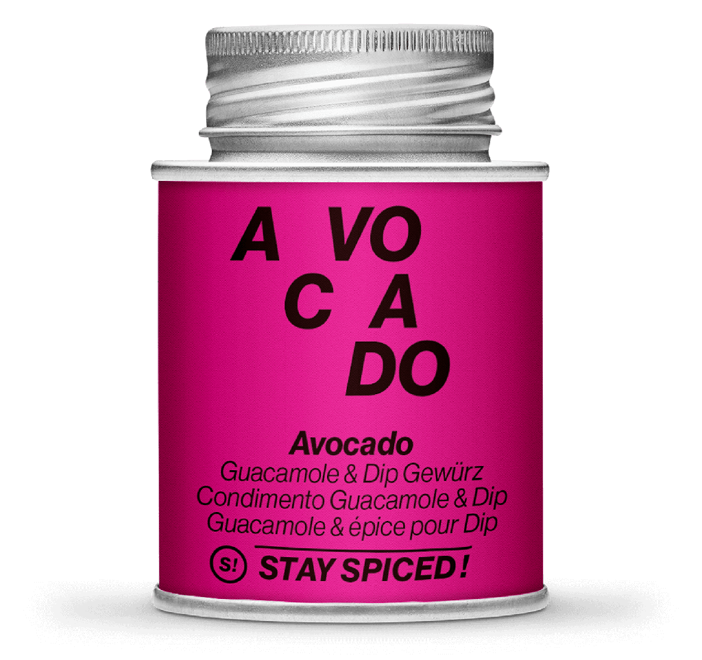 STAY SPICED! Avocado - Guacamole & Dip Gewürz, 170 ml Schraubdose