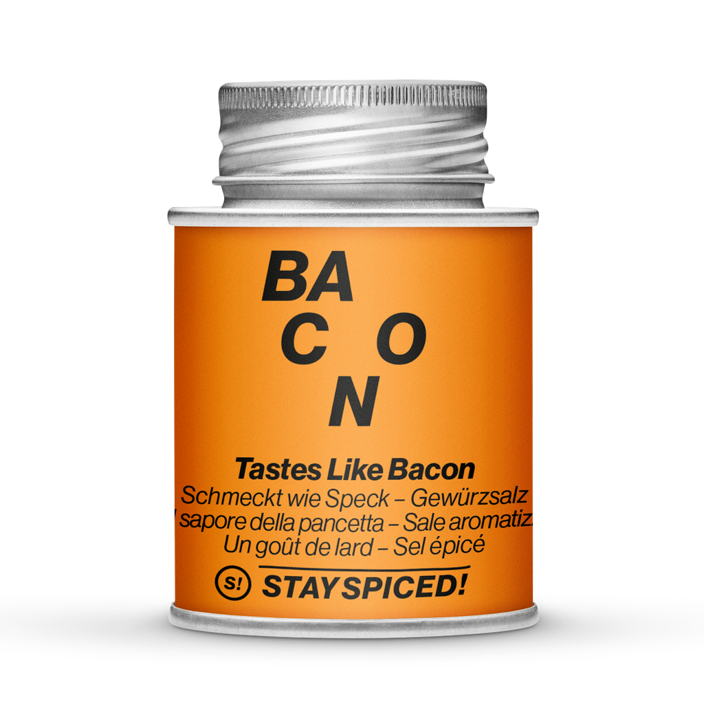 STAY SPICED! Tastes like Bacon - veganes Gewürzsalz, 170 ml Schraubdose
