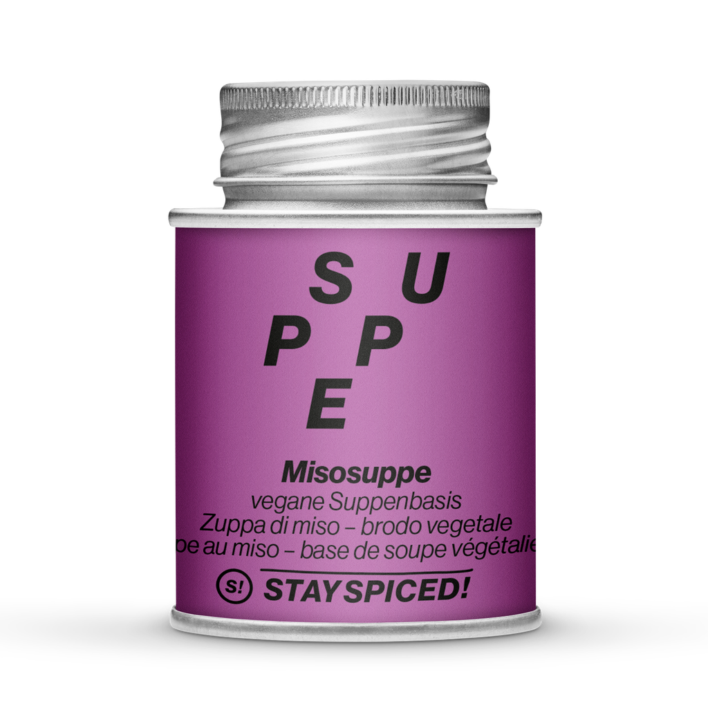 STAY SPICED! Misosuppe - vegane Suppenbasis, 170 ml Schraubdose