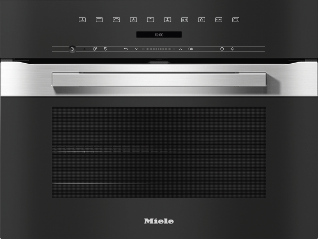H 7244 BP Kompakt-Backofen Edelstahl/CleanSteel Kompakt-Backöfen ohne Mikrowelle