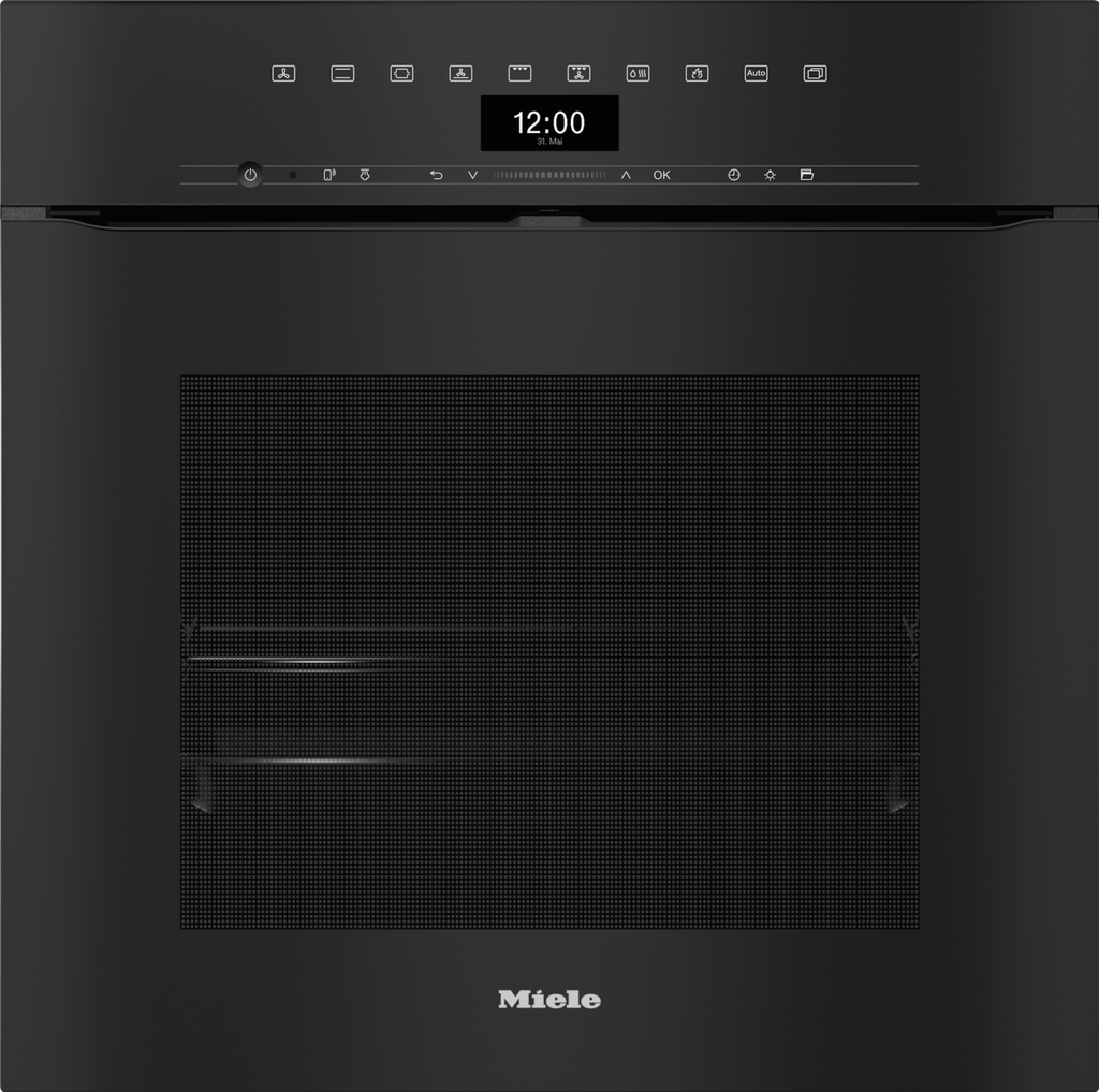 H 7464 BPX Griffloser Backofen Obsidianschwarz Einbau-Backöfen bis 60 cm Breite