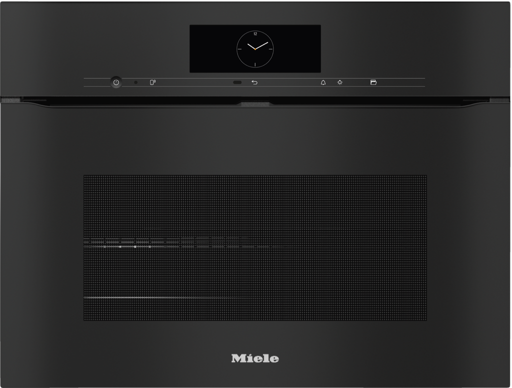 H 7840 BPX Griffloser Kompakt-Backofen Obsidianschwarz Kompakt-Backöfen ohne Mikrowelle