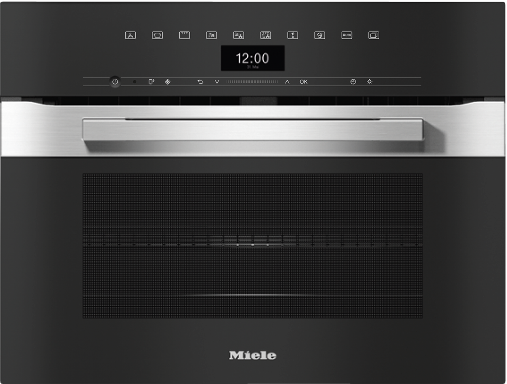 H 7440 BM Kompakt-Backofen mit Mikrowelle Edelstahl/CleanSteel Kompakt-Backöfen mit Mikrowelle