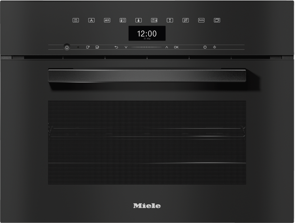 DGC 7440 HC Pro Dampfbackofen Obsidianschwarz Dampfbackofen 45 cm, EDST-Garraum