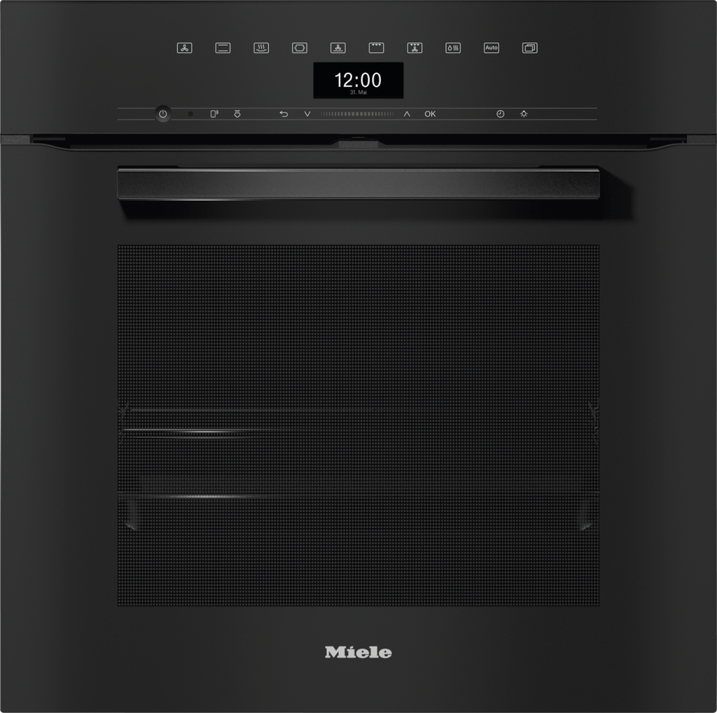 Dampfbackofen DGC 7450 Obsidianschwarz Dampfbackofen 60 cm, Emaille Garraum