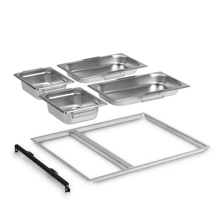 GN-Schalen Auszug für 16" Schublage inkl. GN Schalen für Organisation