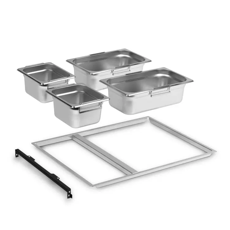 GN-Schalen Auszug für 16" Schublage inkl. GN Schalen für Zubereitung/Vorbereitung