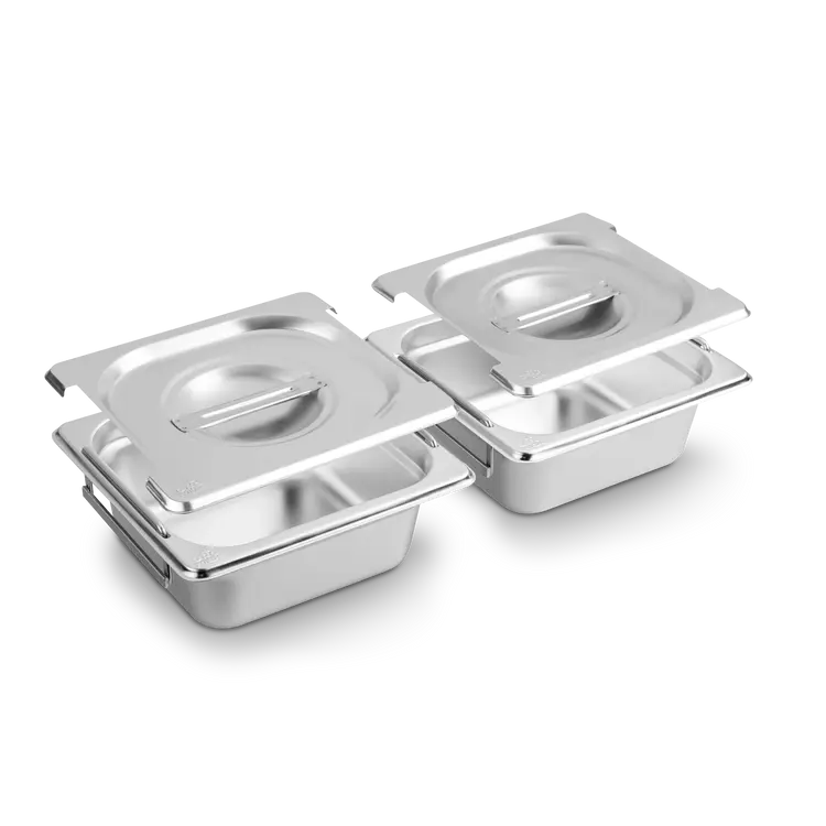 1/6 Behälter-Set mit Deckel – flach