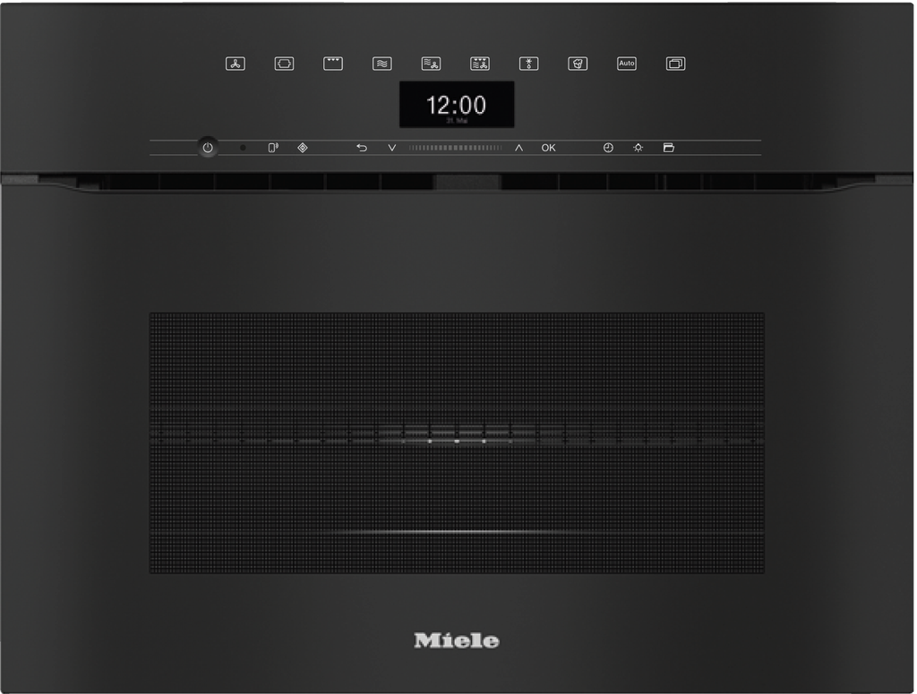 Kompakt-Backofen H 7440 BMX Obsidianschwarz Kompakt-Backöfen mit MW