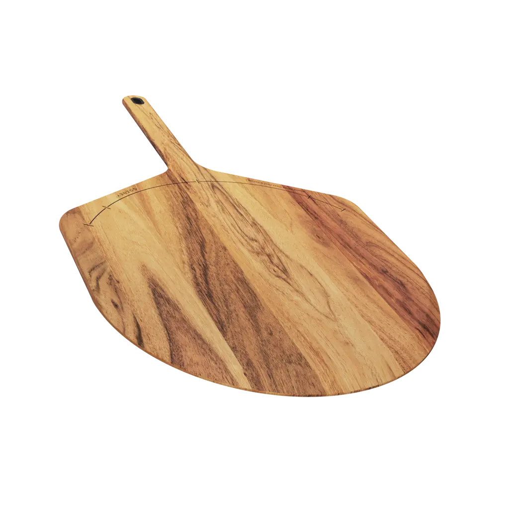 [AD1770] Acacia Holz  Pizza Peel & Servierteller 14" L