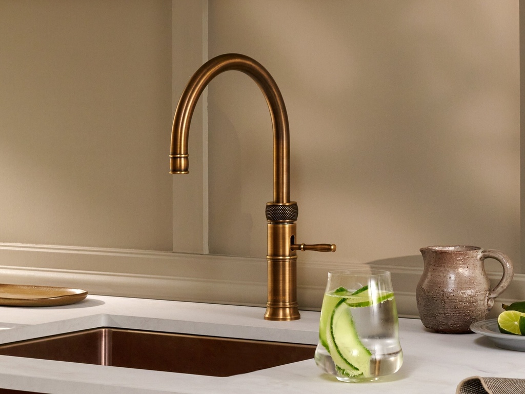 [CFNRPTB-PRO3] Quooker Classic Fusion Round Messing + PRO3