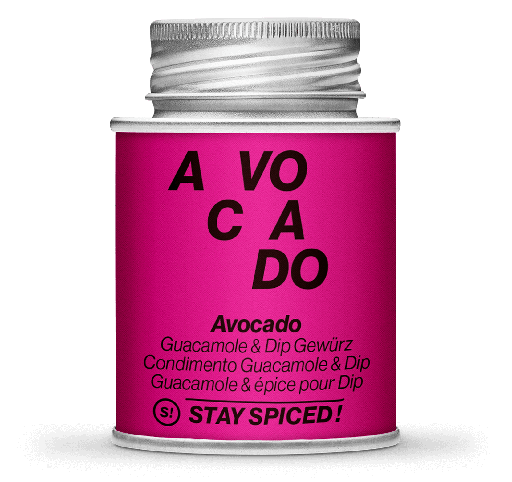 [E0000376829] STAY SPICED! Avocado - Guacamole & Dip Gewürz, 170 ml Schraubdose