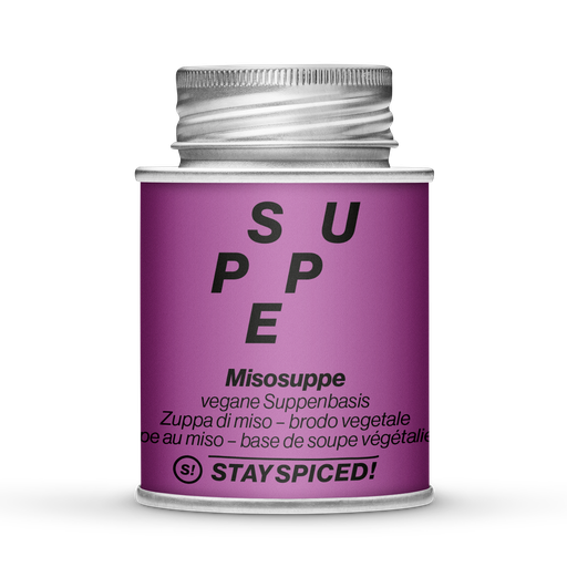 [E0000376833] STAY SPICED! Misosuppe - vegane Suppenbasis, 170 ml Schraubdose