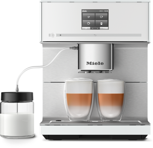 [11024890] CM 7350 CoffeePassion Stand-Kaffeevollautomat Brillantweiß