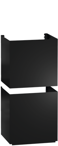 [11900270] DADC 6000 Obsidianschwarzer Kamin