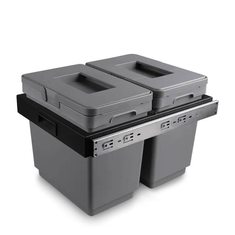 [OW420901] Ausziehbares Abfallsystem (inkl. zwei Abfalleimern) 